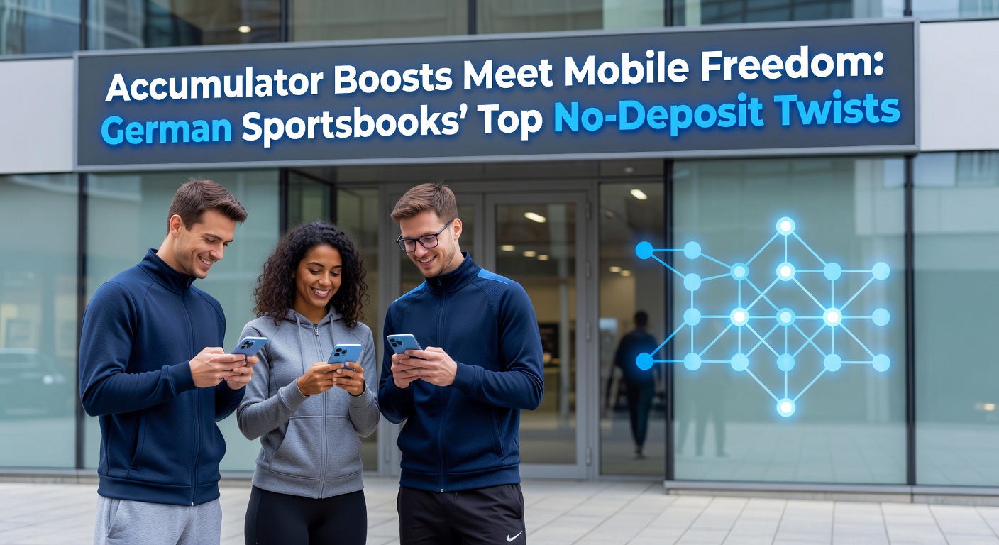 Smartphone mit Sportwetten-App, die Akku-Boost-Angebote und mobile Wetten ohne Einzahlung zeigt