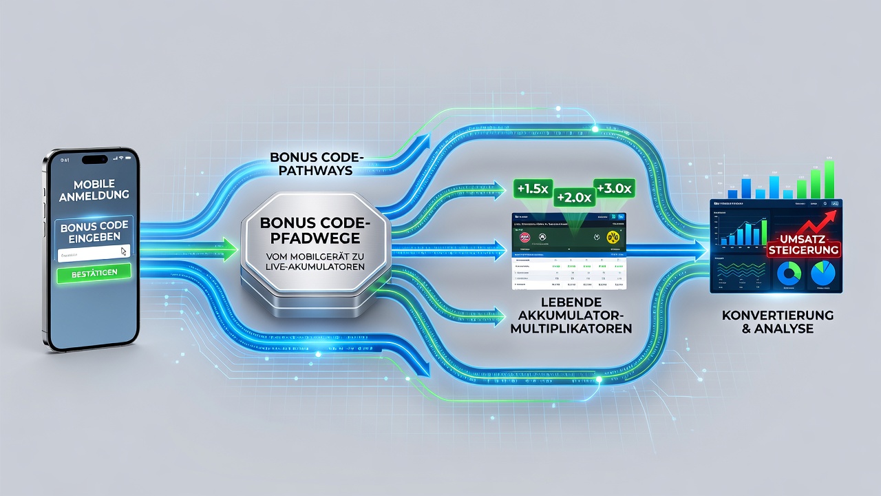Visualisierung der Bonuscode-Transformation zu Akkumulator-Multiplikatoren in mobilen Wett-Apps