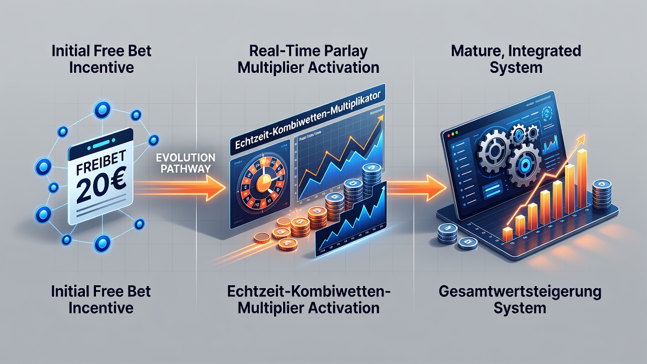 Live-Darstellung von Parlay-Multiplikatoren in einer deutschen Wett-App